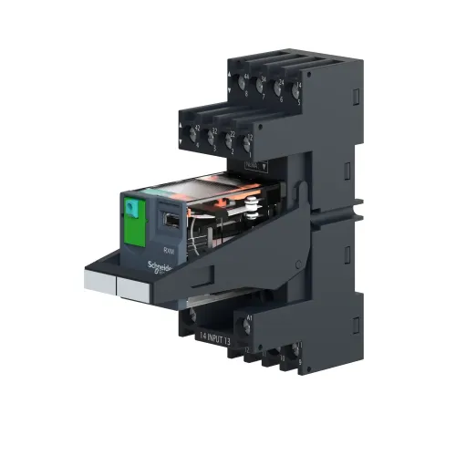 Реле электромеханическое миниатюрное, 2CO, LED, =24В RXM2AB2BDPVM