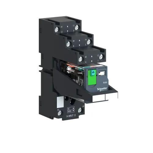 Реле электромеханическое миниатюрное, 2CO, LED, =24В RXM2AB2BDPVS