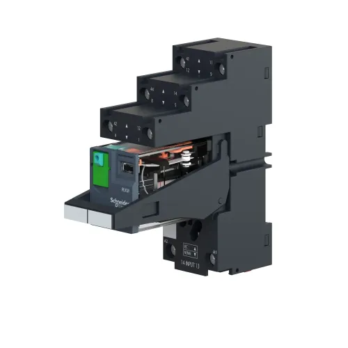 Реле электромеханическое миниатюрное, 2CO, LED, =24В RXM2AB2BDPVS