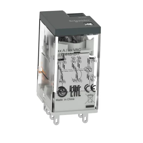 Миниатюрное электромеханическое реле Harmony Easy, 5А, 2CO, без LED, 230В RXM2LB1P7