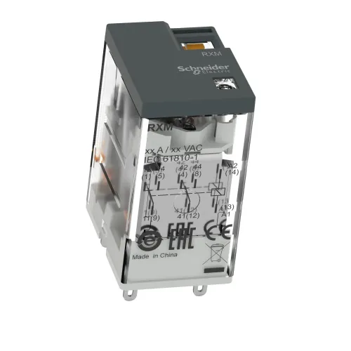 Миниатюрное электромеханическое реле Harmony Easy, 5А, 2CO, без LED, 230В RXM2LB1P7