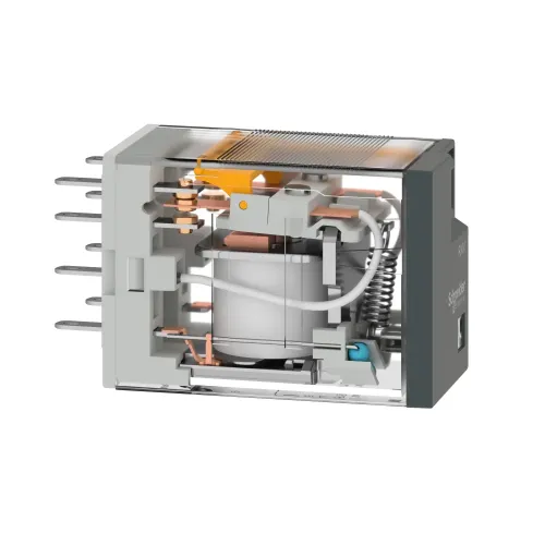 Миниатюрное электромеханическое реле Harmony Easy, 5А, LED, =24В RXM2LB2BD