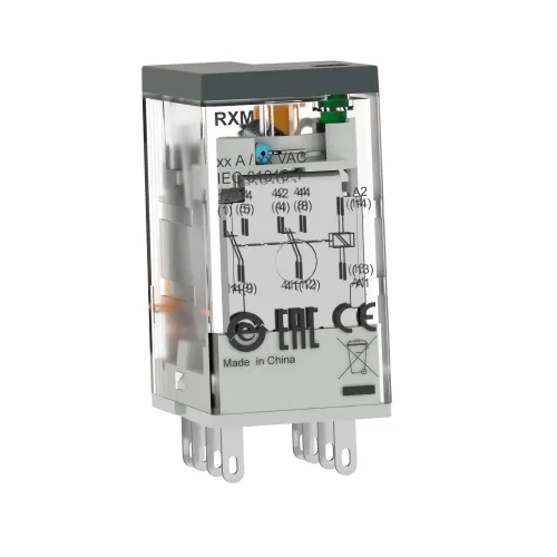 Миниатюрное электромеханическое реле Harmony Easy, 5А, LED, =24В RXM2LB2BD