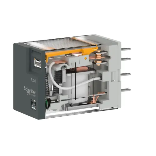 Миниатюрное электромеханическое реле Harmony Easy, 5А, 2CO, с LED, 230В RXM2LB2P7