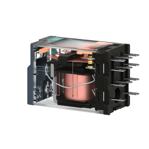 Реле миниатюрное с тремя переключающими контактами, 24 вольта постоянного тока RXM3AB1BD