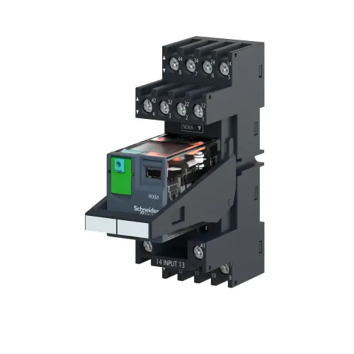 Реле электромеханическое миниатюрное, 4CO, 24В RXM4AB1B7PVM