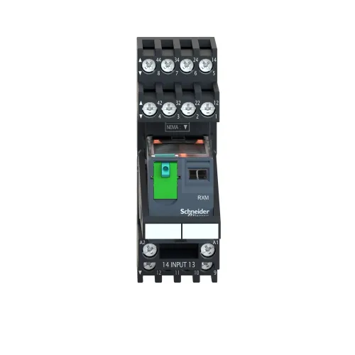 Реле электромеханическое миниатюрное, 4CO, LED, =24В RXM4AB2BDPVM