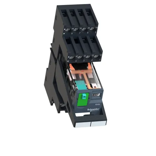 Реле электромеханическое миниатюрное, 4CO, LED, =24В RXM4AB2BDPVM