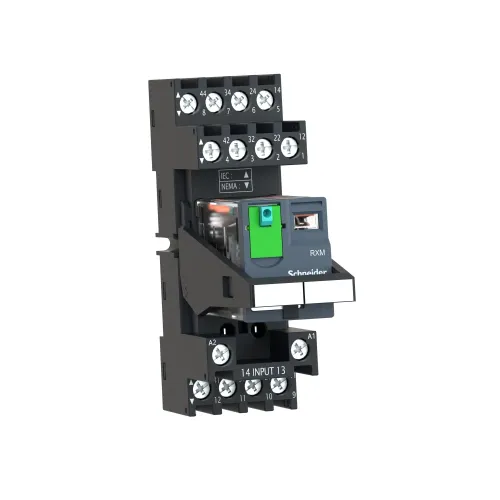 Реле электромеханическое миниатюрное, 4CO, LED, =24В RXM4AB2BDPVM
