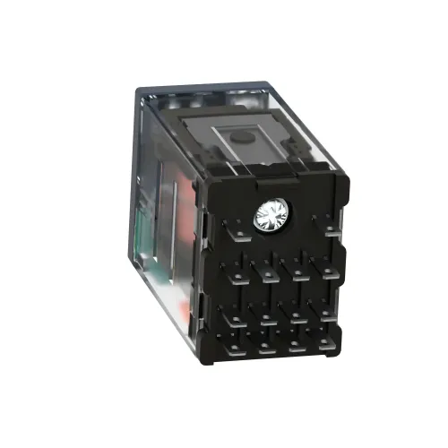 Реле миниатюрное, 4CO, светодиод, =12В RXM4AB2JD