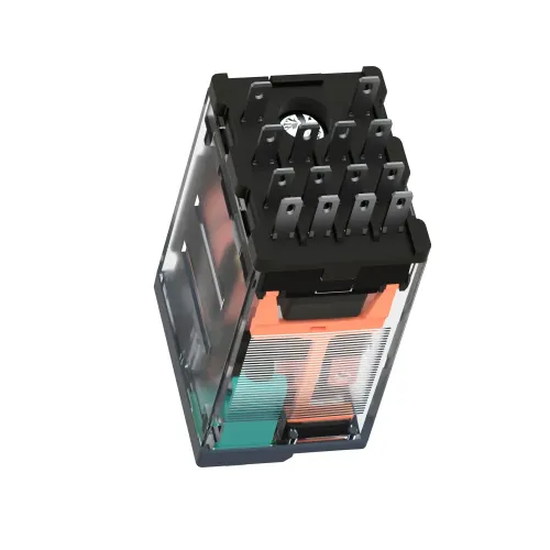 Реле миниатюрное, 4CO, слаботочный светодиод, =24В RXM4GB2BD