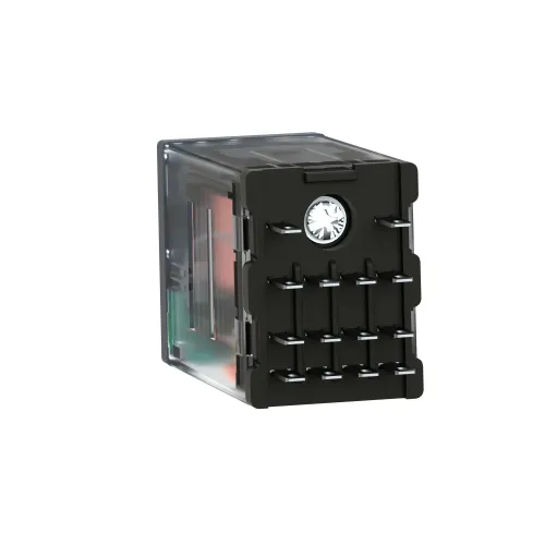 Реле миниатюрное, 4CO, слаботочный светодиод, =24В RXM4GB2BD