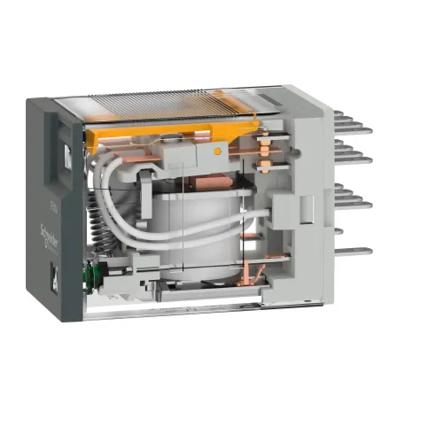 Миниатюрное электромеханическое реле Harmony Easy, 3А, 4CO, с LED, =24В RXM4LB2BD