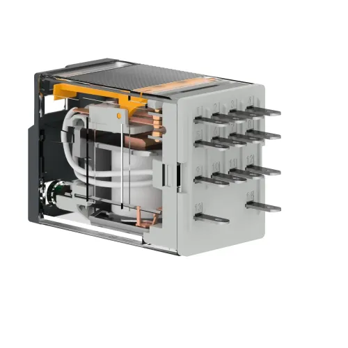 Миниатюрное электромеханическое реле Harmony Easy, 3А, 4CO, с LED, 230В RXM4LB2P7