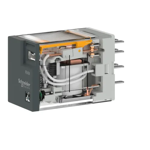 Миниатюрное электромеханическое реле Harmony Easy, 3А, 4CO, с LED, 230В RXM4LB2P7