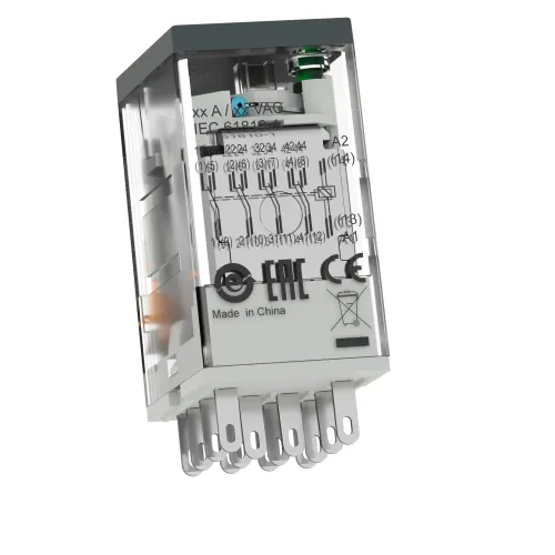Миниатюрное электромеханическое реле Harmony Easy, 3А, 4CO, с LED, 230В RXM4LB2P7