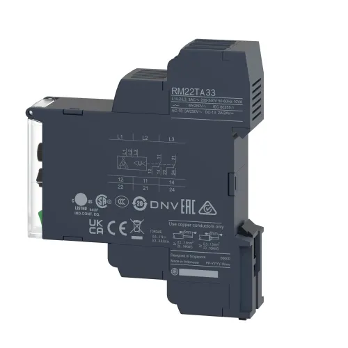 Реле контроля трехфазного напряжения 304/576В RM22TA33