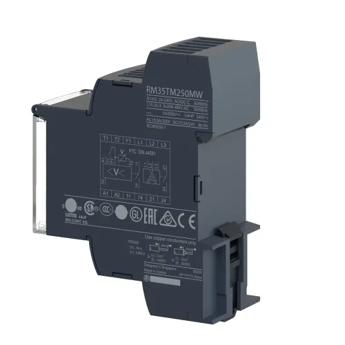 Реле контроля напряжения мин/макс. 1-100В RM35UA12MW