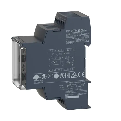 Реле контроля напряжения мин/макс. 1-100В RM35UA12MW