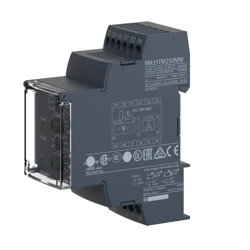 Реле контроля напряжения мин/макс. 1-100В RM35UA12MW