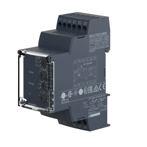 Реле контроля напряжения мин/макс. 1-100В RM35UA12MW
