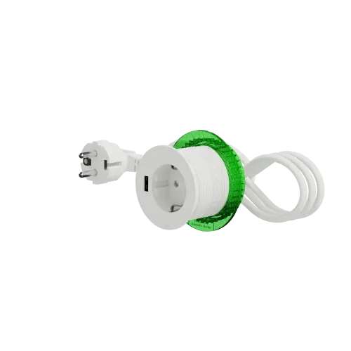 Розетка в стол 220в с USB тип А, белый, INS44004 Schneider Electric