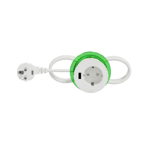 Розетка в стол 220в с USB тип А, белый, INS44004 Schneider Electric