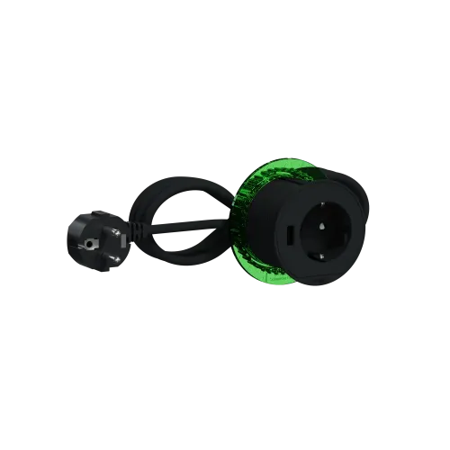 Розетка в стол 220в с USB тип А, антрацит, INS44005 Schneider Electric