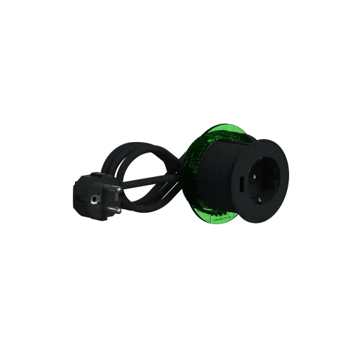 Розетка в стол 220в с USB тип А, антрацит, INS44005 Schneider Electric