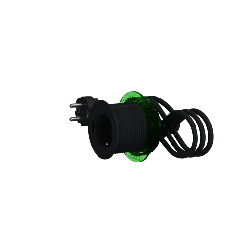 Розетка в стол 220в с USB тип А, антрацит, INS44005 Schneider Electric