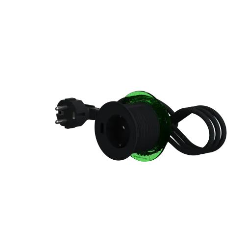 Розетка в стол 220в с USB тип А, антрацит, INS44005 Schneider Electric