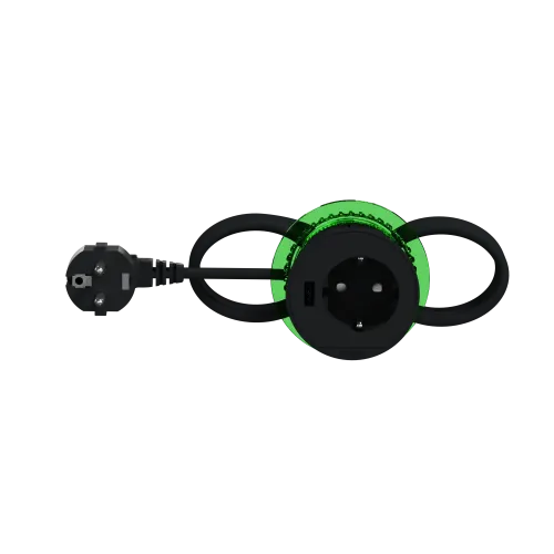 Розетка в стол 220в с USB тип А, антрацит, INS44005 Schneider Electric