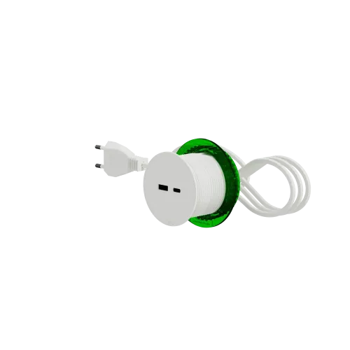 Розетка USB для зарядки в стол, белый, INS44008 Schneider Electric