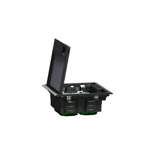 Напольный лючок пластиковый, 4 поста (M), Unica System+ INS52120