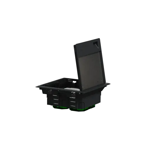 Напольный лючок пластиковый, 4 поста (M), Unica System+ INS52120