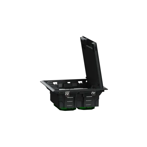 Напольный лючок пластиковый, 4 поста (M), Unica System+ INS52120