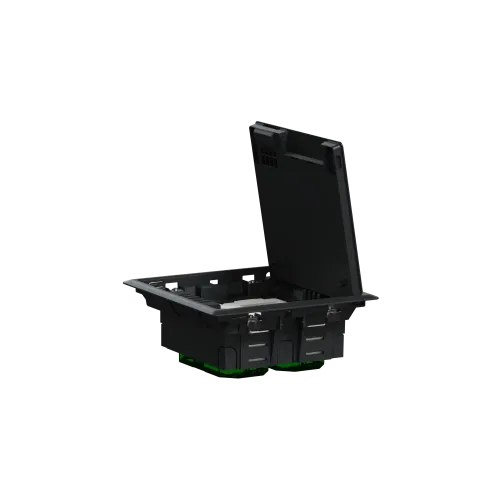 Напольный лючок пластиковый, 4 поста (M), Unica System+ INS52120
