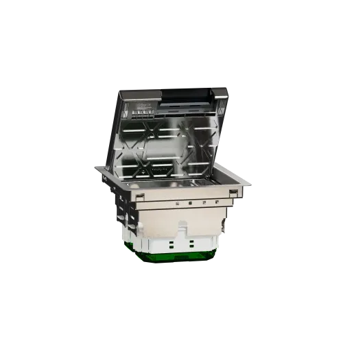 Напольный лючок металлический, 4 поста (M), Unica System+ INS52121
