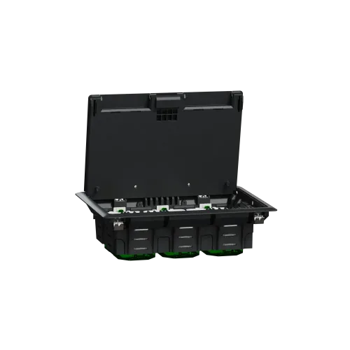 Напольный лючок пластиковый, 6 постов (L), Unica System+ INS52122