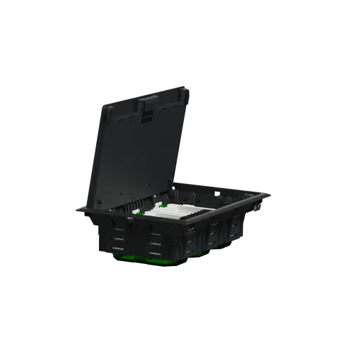 Напольный лючок пластиковый, 6 постов (L), Unica System+ INS52122