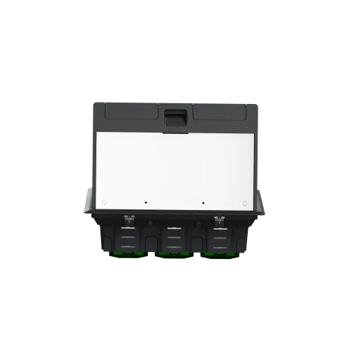 Напольный лючок пластиковый, 6 постов (L), Unica System+ INS52122