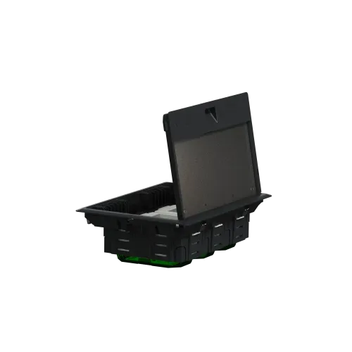 Напольный лючок пластиковый, 6 постов (L), Unica System+ INS52122