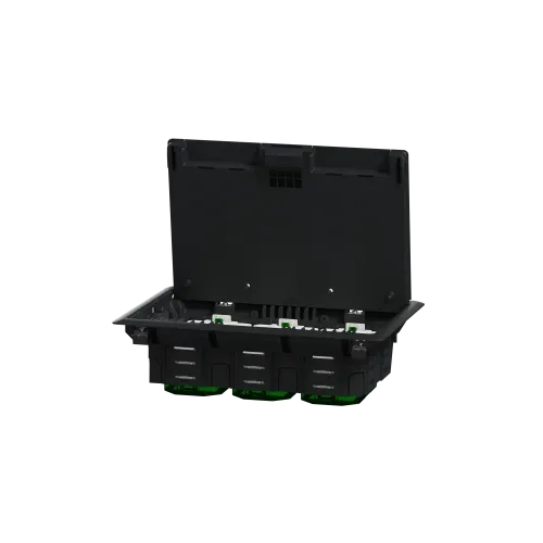 Напольный лючок пластиковый, 6 постов (L), Unica System+ INS52122