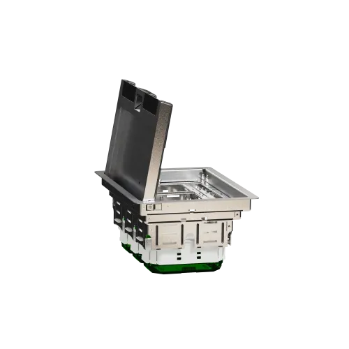 Напольный лючок металлический, 6 постов (L), Unica System+ INS52123