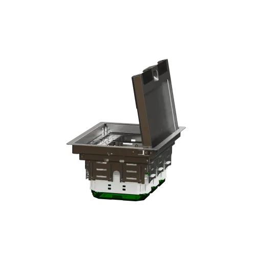Напольный лючок металлический, 6 постов (L), Unica System+ INS52123