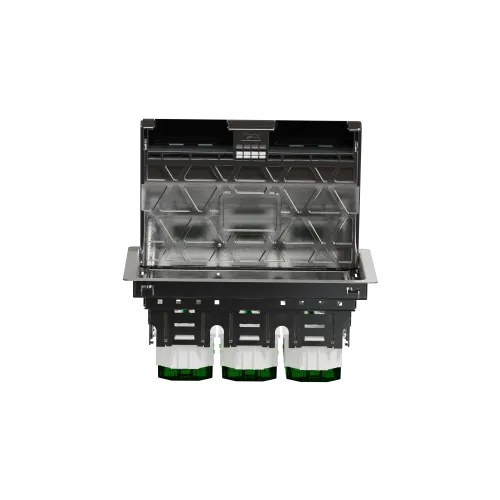 Напольный лючок металлический, 6 постов (L), Unica System+ INS52123