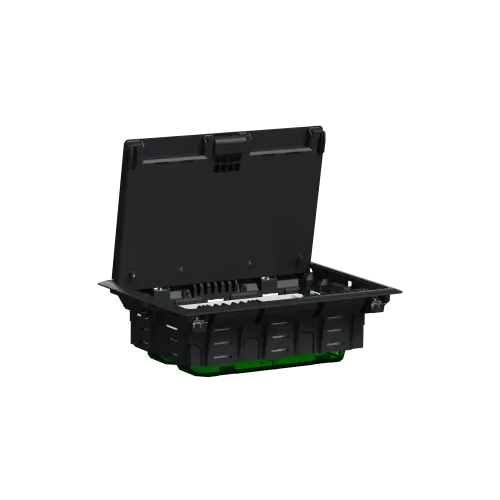 Напольный лючок пластиковый, 8 постов (L), Unica System+ INS52124