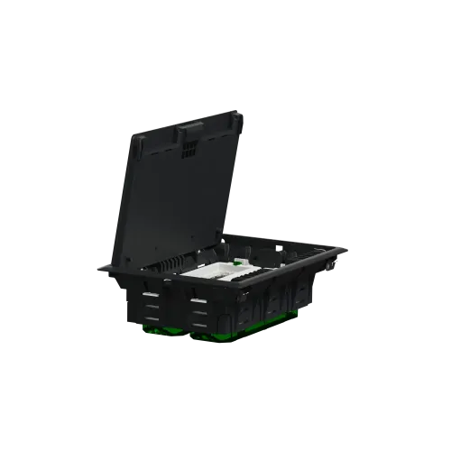 Напольный лючок пластиковый, 8 постов (L), Unica System+ INS52124