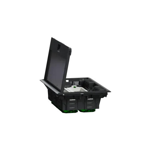 Напольный лючок пластиковый, 8 постов (L), Unica System+ INS52124