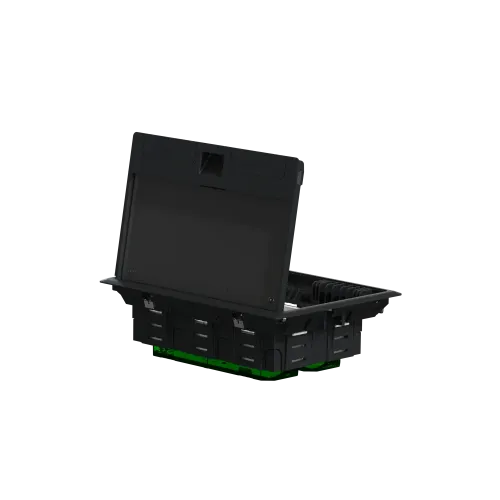 Напольный лючок пластиковый, 8 постов (L), Unica System+ INS52124